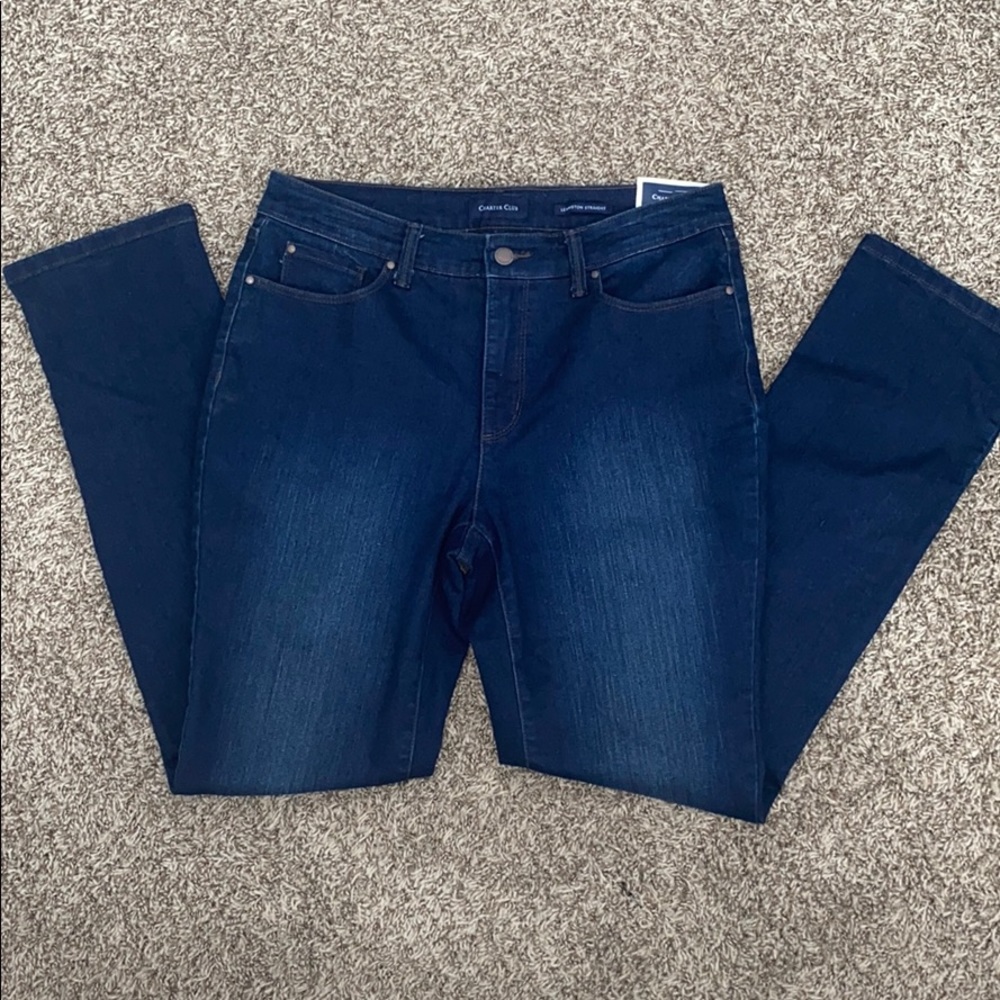 Charter Club Straight Leg Blue Jean Sz 10